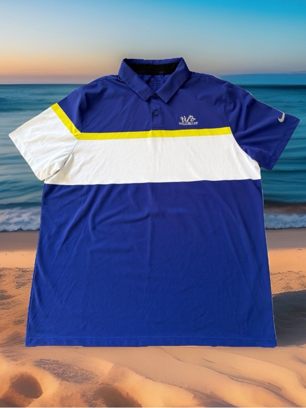 Nike Golf Men’s Size XL  Colorblock Polo Shirt. Multicolor. Excellent Condition.